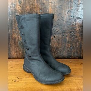 Merrell Captiva Launch Waterproof Black Leather Boot Women Size 8